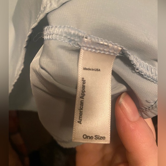 Drape Crop Sleeveless American Apparel Sea Foam Top - Picture 3 of 3